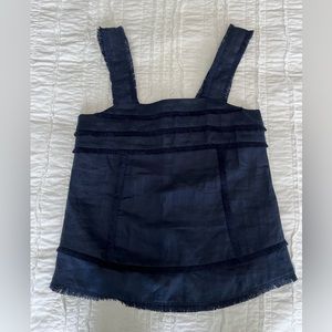 J Crew Navy sleeveless top, 00